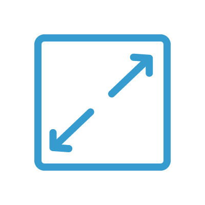 box with 2 arrows icon