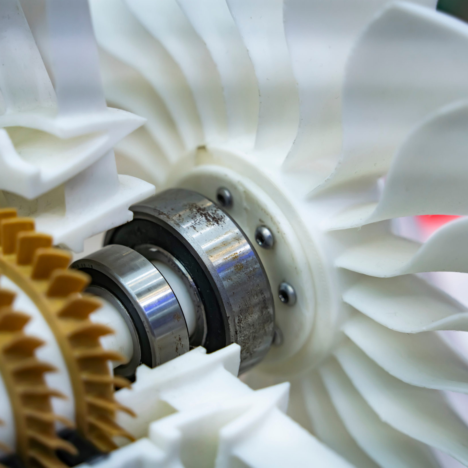 3D printer jet engine printed model plastic