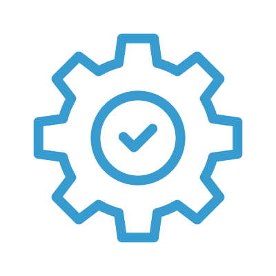 gear and checkmark icon